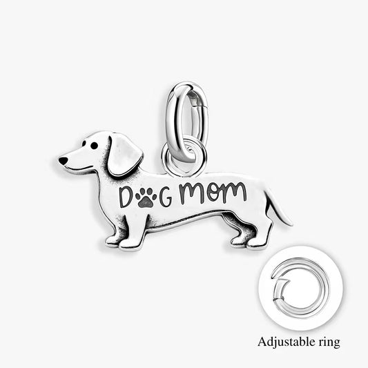 Dachshund Dog Mum Charm – 925 Silver Plated