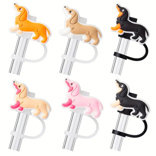 Dachshund Straw Toppers x 6