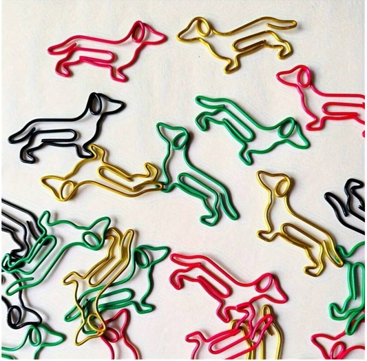 Dachshund Paperclips - pack of 6 coloured image 0