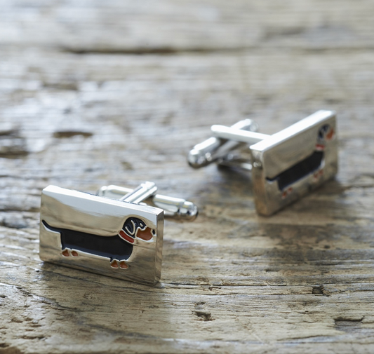 Sweet William Dachshund Cuff Links image 0