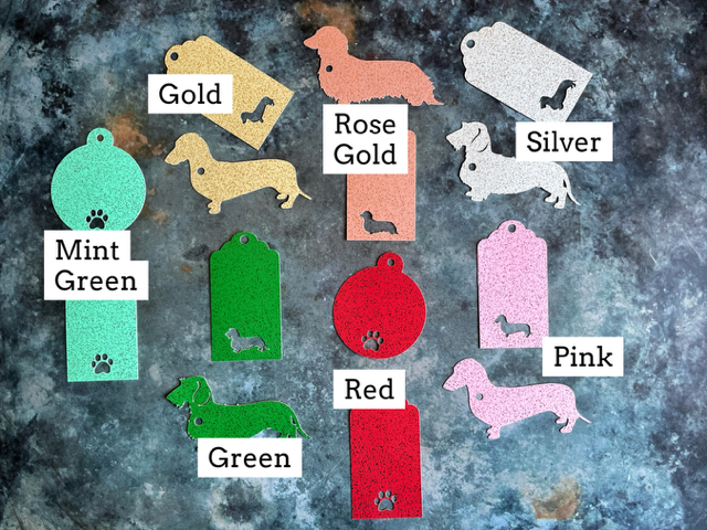 Dachshund Gift Tags - Your Pick Coat and Colour image 1