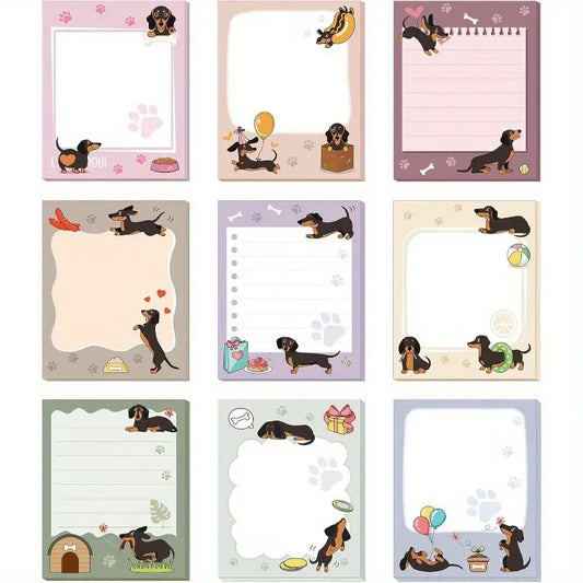 Dachshund Sticky Notes - Pack of 3 (Random Choice)