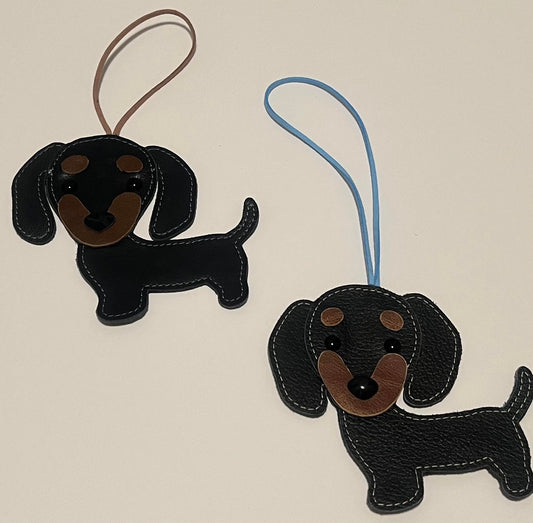 Dachshund Bag Decoration - Black & Tan image 0