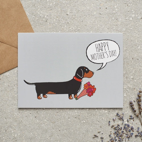 Sweet William Dachshund Mother's Day Card image 0
