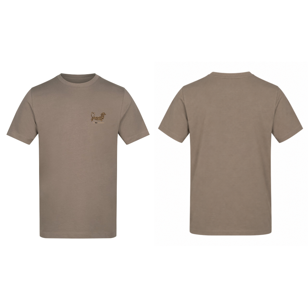Leopard Print Dachshund T-Shirt – Mocha