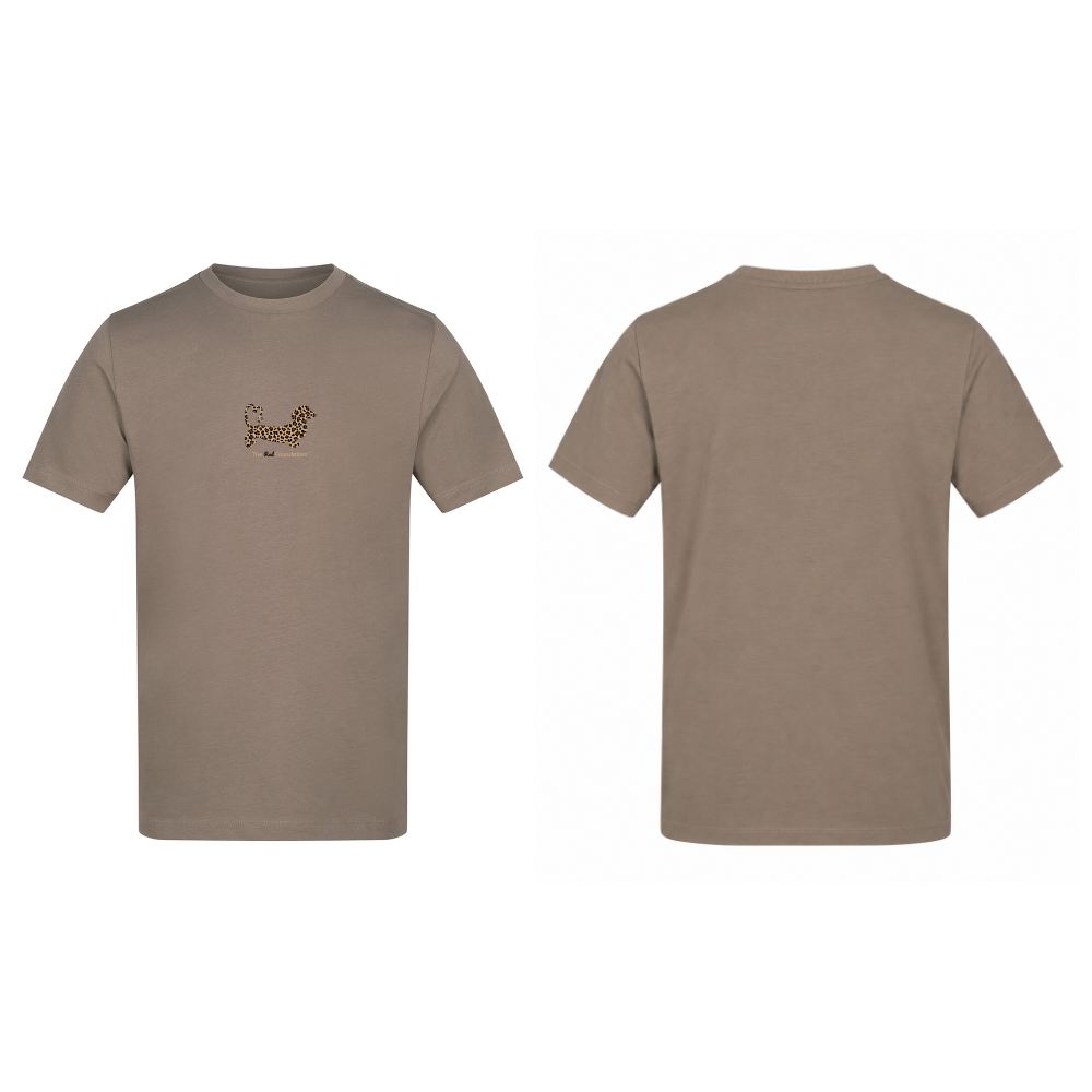 Leopard Print Dachshund T-Shirt – Mocha
